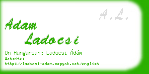 adam ladocsi business card